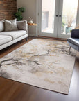 Addison Rugs Oelon Ivory Washable Indoor-Outdoor Rug