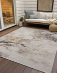 Addison Rugs Oelon Ivory Washable Indoor-Outdoor Rug