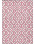 Addison Rugs Offset Stripes Blush Washable Indoor-Outdoor Rug
