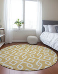 Addison Rugs Offset Stripes Gold Washable Indoor-Outdoor Rug