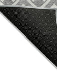 Addison Rugs Offset Stripes Grey Washable Indoor-Outdoor Rug