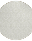 Offset Stripes Ivory Washable Indoor-Outdoor Rug