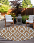 Addison Rugs Offset Stripes Paprika Washable Indoor-Outdoor Rug