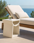Emissary Ole White Terrazzo Garden Stool