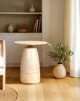LH Home Olympia Concrete Outdoor Side Table