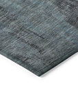LOOMLAN Rugs Onyxelle Blue Washable Indoor-Outdoor Rug