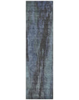 LOOMLAN Rugs Onyxelle Blue Washable Indoor-Outdoor Rug