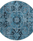 Addison Rugs Oriental Blue Washable Indoor-Outdoor Rug