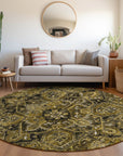 Addison Rugs Oriental Brown Washable Indoor-Outdoor Rug