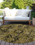 Addison Rugs Oriental Brown Washable Indoor-Outdoor Rug
