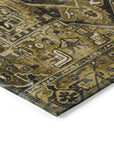 Addison Rugs Oriental Brown Washable Indoor-Outdoor Rug