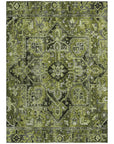 Addison Rugs Oriental Green Washable Indoor-Outdoor Rug