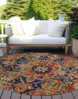 Addison Rugs Oriental Paprika Washable Indoor-Outdoor Rug