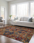 Addison Rugs Oriental Paprika Indoor-Outdoor Rug with Matching Throw