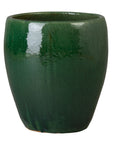 Emissary Ossal Green Ceramic Outdoor Planter