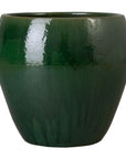 Emissary Ossal Green Ceramic Outdoor Planter