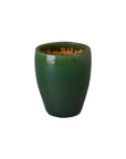 Emissary Ossal Green Ceramic Outdoor Planter