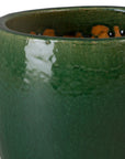 Emissary Ossal Green Ceramic Outdoor Planter