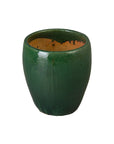 Emissary Ossal Green Ceramic Outdoor Planter