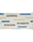 D.V. Kap Outdoor Blockweave Lumbar Pillow - Blue
