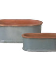 Emissary Oval Window Box Ceramic Planter