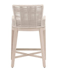 Overlay Olefin Fabric Outdoor Counter Stool-Outdoor Counter Stools-Essentials For Living-LOOMLAN