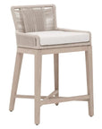 Overlay Olefin Fabric Outdoor Counter Stool-Outdoor Counter Stools-Essentials For Living-LOOMLAN