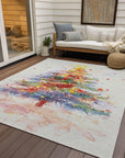 Addison Rugs Paelaris Ivory Washable Indoor-Outdoor Rug