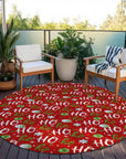 Addison Rugs Paelien Red Washable Indoor-Outdoor Rug