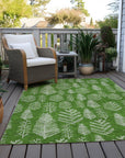 Addison Rugs Paelius Green Washable Indoor-Outdoor Rug