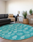 Addison Rugs Paelius Teal Washable Indoor-Outdoor Rug