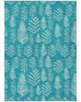 Addison Rugs Paelius Teal Washable Indoor-Outdoor Rug