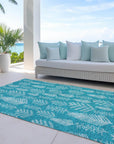 Addison Rugs Paelius Teal Washable Indoor-Outdoor Rug