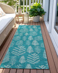 Addison Rugs Paelius Teal Washable Indoor-Outdoor Rug