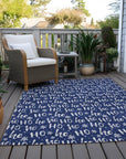 Addison Rugs Paelon Blue Washable Indoor-Outdoor Rug