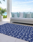 Addison Rugs Paelon Blue Washable Indoor-Outdoor Rug
