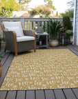 Addison Rugs Paelon Gold Washable Indoor-Outdoor Rug