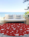 Addison Rugs Paelor Red Washable Indoor-Outdoor Rug