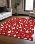 Addison Rugs Paelor Red Washable Indoor-Outdoor Rug