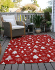 Addison Rugs Paelor Red Washable Indoor-Outdoor Rug