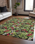 Addison Rugs Paelora Black Washable Indoor-Outdoor Rug