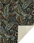 Addison Rugs Paisley Black Washable Indoor-Outdoor Rug