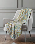 Addison Rugs Paisley Ivory Washable Indoor-Outdoor Rug