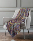 Addison Rugs Paisley Purple Washable Indoor-Outdoor Rug