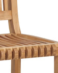 HiTeak Palm Teak Outdoor Bar Chair