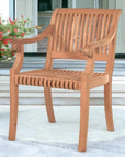 HiTeak Palm Teak Outdoor Dining Armchair