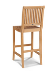 HiTeak Palm Teak Patio Round Bar Height Bar Set 3 PC