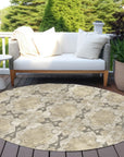 Addison Rugs Panel Brown Washable Indoor-Outdoor Rug
