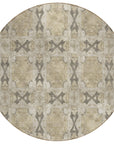 Addison Rugs Panel Brown Washable Indoor-Outdoor Rug