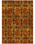 Addison Rugs Panel Orange Washable Indoor-Outdoor Rug